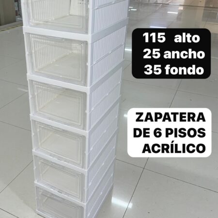 Zapatero Acrílico 6 niveles