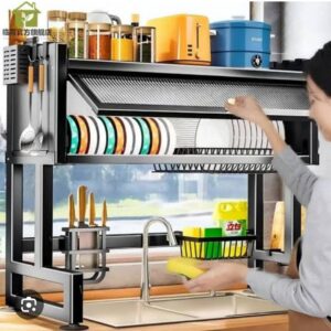 ESCURRIDOR DE PLATOS CON TAPA 85CM