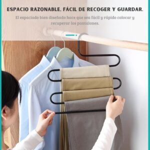 PERCHERO COLGADOR DE PANTALONES 5 NIVELES